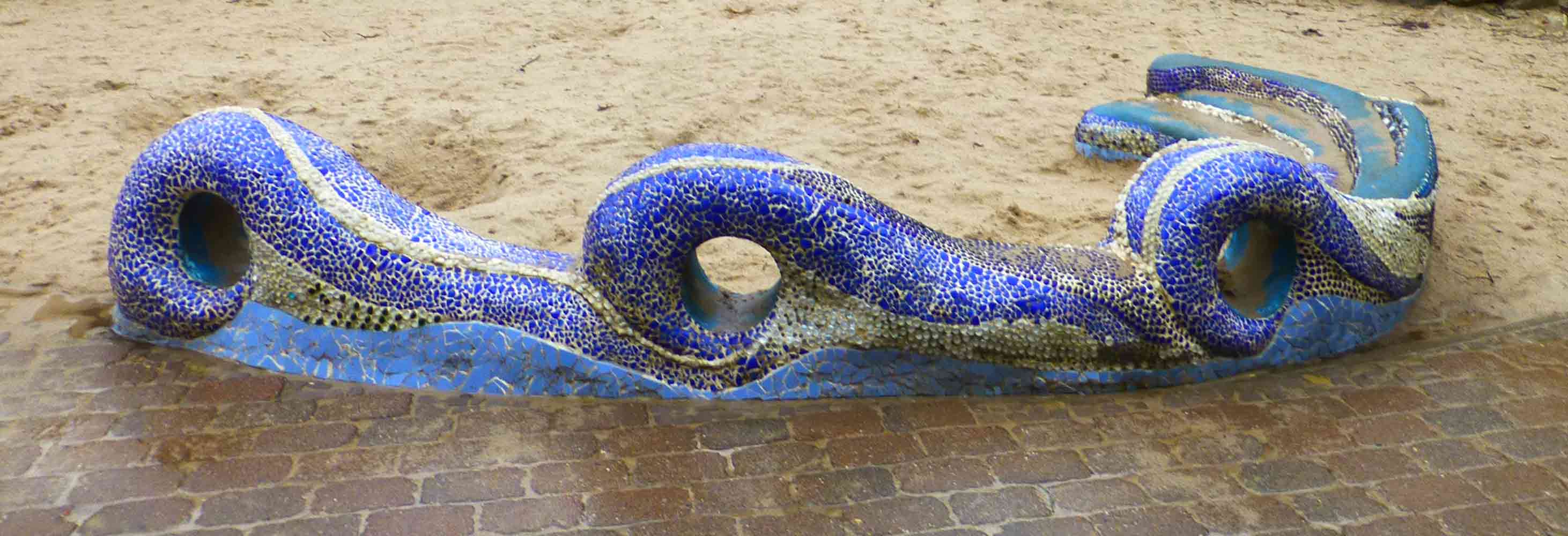 Mosaikskulptur Wellen